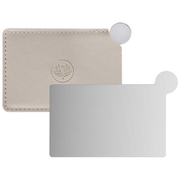 109699 Зеркало карманное небьющееся в чехле, с ручкой ' Идеальная' 