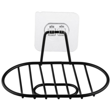 109752 Мыльница подвесная овальная BLACK 'Рыжий кот' 14.3х8.5х2.5см-1