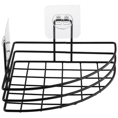 109754 Полка подвесная угловая BLACK 'Рыжий кот' 17.5х17.5х4см-1