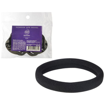 109817 Набор резинок для волос ' Идеальная' черные (10шт)