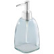 109838 Дозатор для жидкого мыла 350мл (стекло) голубой
