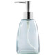 109838 Дозатор для жидкого мыла 350мл (стекло) голубой