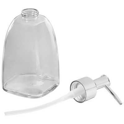 109839 Дозатор для жидкого мыла 350мл (стекло) серый-2