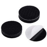 110048 Липучки-крепления самоклеящиеся круглые ' Рыжий Кот' , 5шт, черный