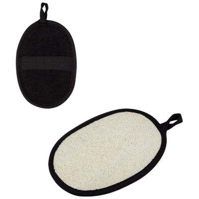 110080 Мочалка массажная BW 'Рыжий Кот', 11x16см, черный