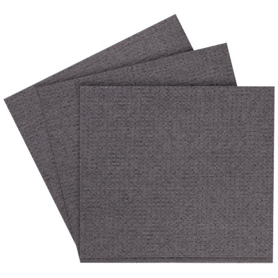 110287 Салфетки из целлюлозного волокна 'Рыжий кот' 3шт (34х38см) темно-серый