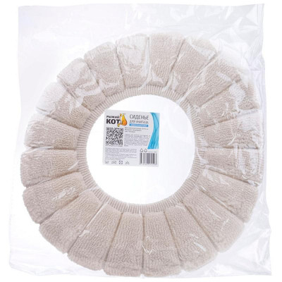 110395 Сиденье для унитаза Рыжий кот (мягкое) бежевый-4