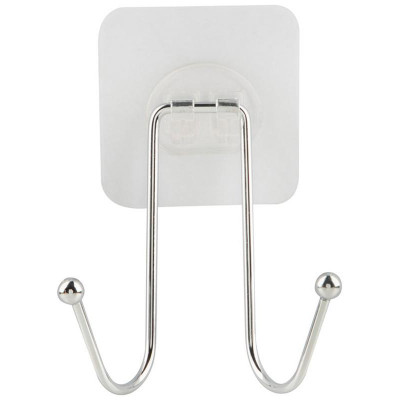 110763 Крючок двойной BASIC хром-1