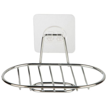 110764 Мыльница подвесная овальная BASIC хром-1