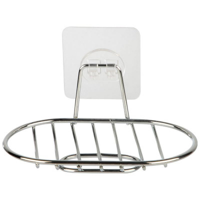 110764 Мыльница подвесная овальная BASIC хром-1