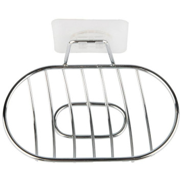 110764 Мыльница подвесная овальная BASIC хром-3