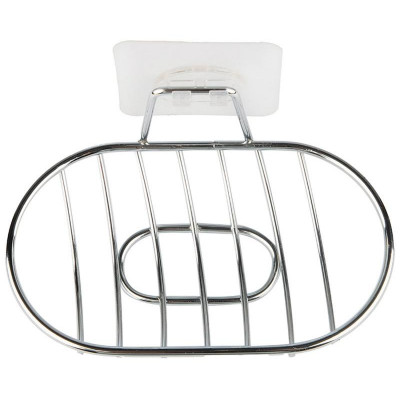 110764 Мыльница подвесная овальная BASIC хром-3