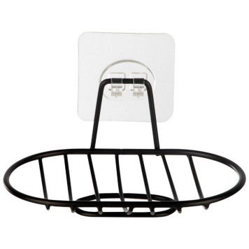 110778 Мыльница подвесная овальная BLACK-1