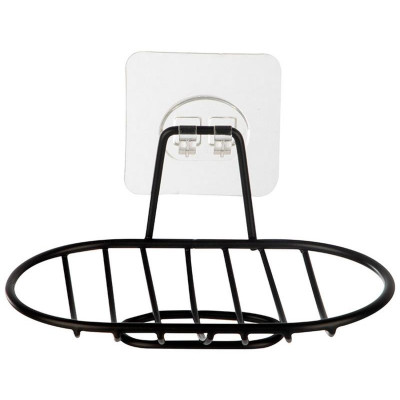 110778 Мыльница подвесная овальная BLACK-1