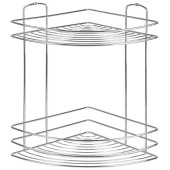 111175 Полка угловая 2-ярусная BASIC, хром