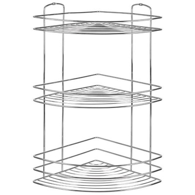 111178 Полка угловая 3-ярусная BASIC, хром