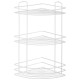 111179 Полка угловая 3-ярусная WHITE, белый