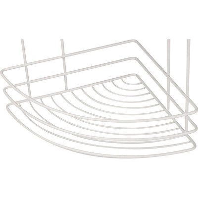 111179 Полка угловая 3-ярусная WHITE, белый-1