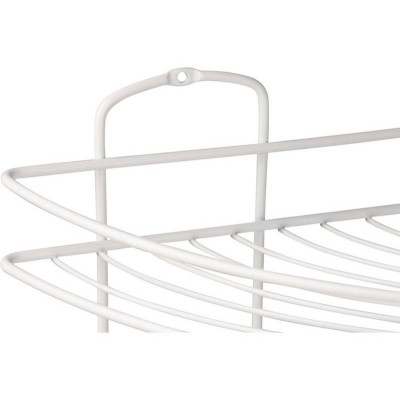 111179 Полка угловая 3-ярусная WHITE, белый-2