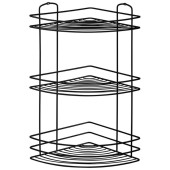 111180 Полка угловая 3-ярусная BLACK, черный