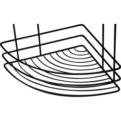 111180 Полка угловая 3-ярусная BLACK, черный-1