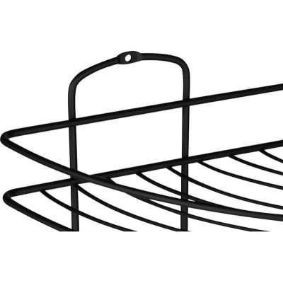 111180 Полка угловая 3-ярусная BLACK, черный-2