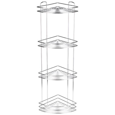 111181 Полка угловая 4-ярусная BASIC, хром