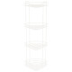 111182 Полка угловая 4-ярусная WHITE, белый