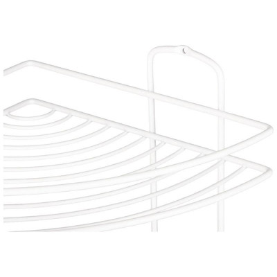 111182 Полка угловая 4-ярусная WHITE, белый-2