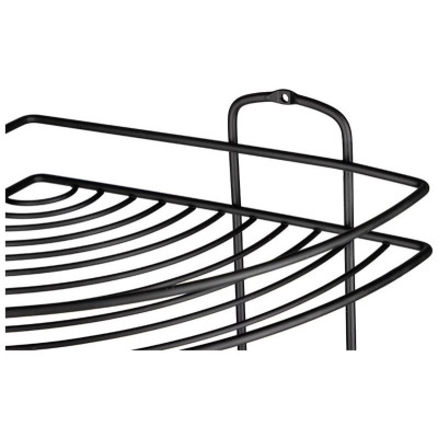 111183 Полка угловая 4-ярусная BLACK, черный-1