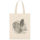 111445 Сумка-шоппер 'Листва', без застежки, бежевая