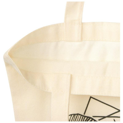 111445 Сумка-шоппер 'Листва', без застежки, бежевая-3