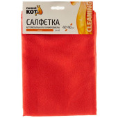 280103 Салфетка из микрофибры 'Замша' 'Рыжий кот' СМ-06