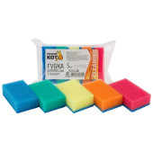 310218 Губка д/посуды 'Стандарт' 'Рыжий кот', 7.5х4.5х2.5см (5шт в наборе)