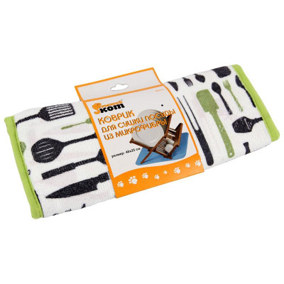 310253 Коврик для сушки посуды из микрофибры MDM-01 'Рыжий кот'