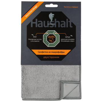 310278 Салфетка из микрофибры M-10 двухсторонняя Leonord, размер 23х30см