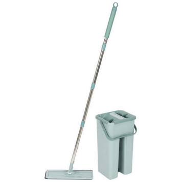 310459 Швабра для пола с насадкой из микрофибры и ведром Clean hands-1