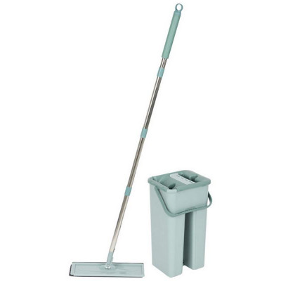 310459 Швабра для пола с насадкой из микрофибры и ведром Clean hands-1