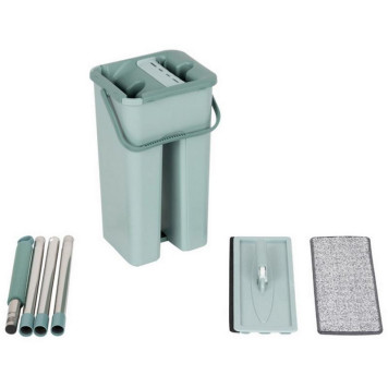 310459 Швабра для пола с насадкой из микрофибры и ведром Clean hands-4