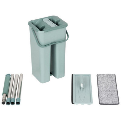 310459 Швабра для пола с насадкой из микрофибры и ведром Clean hands-4