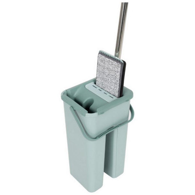 310459 Швабра для пола с насадкой из микрофибры и ведром Clean hands-6