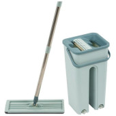 310486 Швабра для пола с насадкой из микрофибры и ведром Clean hands beige Рыжий кот