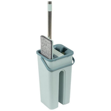 310486 Швабра для пола с насадкой из микрофибры и ведром Clean hands beige Рыжий кот-6