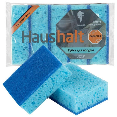 310574 Губка д/посуды 'Lasur' Leonord (5шт)