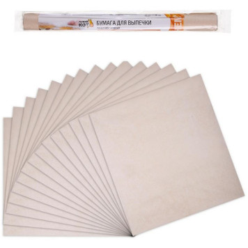 310991 Бумага для выпечки в листах (16листов) 'Рыжий кот' 38х42см