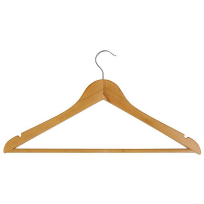 311362 Вешалка деревянная W2-P с перекладиной (эконом) 'Рыжий кот'