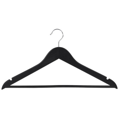 311381 Набор вешалок деревянных с перекладиной 'Рыжий кот' (5шт) цвет черный-2