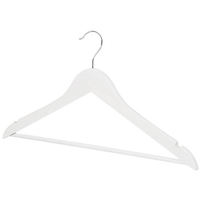 311388 Вешалка деревянная с перекладиной 'Рыжий кот' цвет белый-1