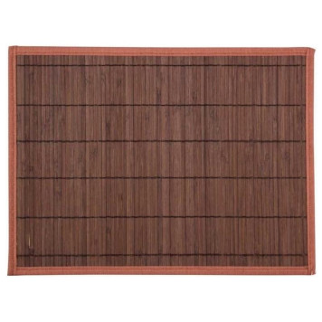 312350 Салфетка сервировочная из бамбука BM-05, цвет: тёмно-коричневый, подложка: EVA