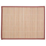 312351 Салфетка сервировочная из бамбука BM-06, цвет: бело-коричневый, подложка: EVA